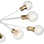 Kichler Armstrong 10 Light Contemporary Chandelier in White