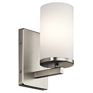 Kichler Crosby Satin Etched Cased Wall Sconce in Brushed Nickel