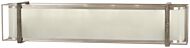 Minka Lavery Tyson's Gate 6 Light 32 Inch Bathroom Vanity Light in Brushed Nickel with Shale Wood