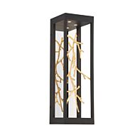 Aerie 4-Light LED Wall Sconce in Black And Gold