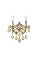 Maria Theresa 2-Light Wall Sconce in Golden Teak