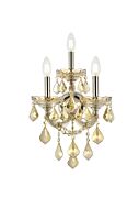 Maria Theresa 3-Light Wall Sconce in Golden Teak