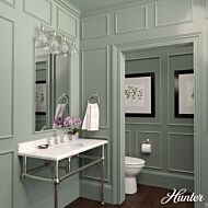 Hunter Van Nuys 4-Light Bathroom Vanity Light in Brushed Nickel