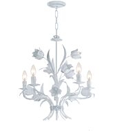 Crystorama Southport 5 Light Chandelier in Wet White