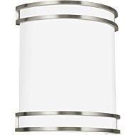 Sea Gull ADA Wall Sconces 11 Inch Wall Sconce in Brushed Nickel