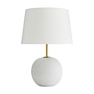 Colton 1-Light Table Lamp in White