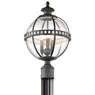 Kichler Halleron 3 Light Outdoor Post Lantern in Londonderry