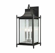 Savoy House Dunnmore 3 Light Outdoor Wall Lantern in Black