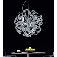 CWI Swivel 14 Light Chandelier With Chrome Finish