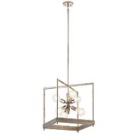 Tanis 6-Light Foyer Pendant in Distressed Antique Gray