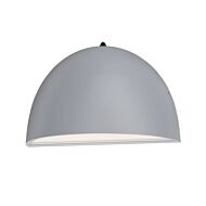 Pathfinder 1-Light LED Outdoor Wall Sconce in Silver