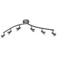 Access Mirage 6 Light 3 Inch Ceiling Light in Brushed Steel