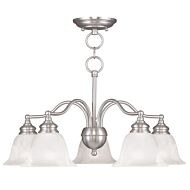 Essex 5-Light Chandelier with Ceiling Mount in Brushed Nickel
