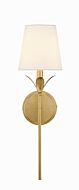 Broche 1-Light Wall Mount in Antique Gold