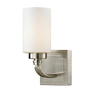 Dawson 1-Light Wall Sconce in Brushed Nickel