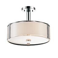 CWI Lucie 4 Light Drum Shade Chandelier With Chrome Finish