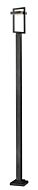Z-Lite Luttrel 1-Light Outdoor Post Mounted Fixture Light In Black