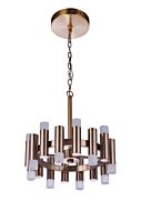 Craftmade Simple Lux 16-Light Chandelier in Satin Brass