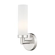 Aero 1-Light Wall Sconce in Brushed Nickel