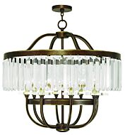 Ashton 8-Light Chandelier in Hand Applied Palacial Bronze