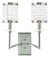 Grammercy 2-Light Wall Sconce in Brushed Nickel