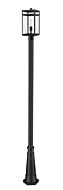 Z-Lite Nuri 1-Light Outdoor Post Mounted Fixture Light In Black