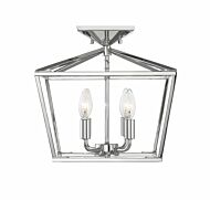 Savoy House Townsend 4 Light Ceiling Light in Polished Nickel