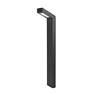 Linear 1-Light LED Path Light in Black with Aluminum