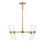 Savoy House Arlon 10 Light LED Pendant in Warm Brass