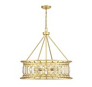 Savoy House Daintree 8 Light Pendant in True Gold