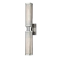 Hudson Valley Gibbs 2 Light 22 Inch Wall Sconce in Polished Nickel