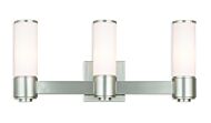 Weston 3-Light Wall Sconce with Bathroom Vanity Light Light in Brushed Nickel