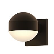 Sonneman REALS 5 Inch Downlight LED Wall Sconce in Textured Bronze