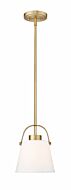 Z-Studio Linen Pendant 1-Light Pendant in Heritage Brass