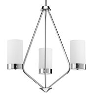 Elevate 3-Light Chandelier in Polished Chrome