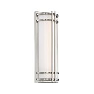 Modern Forms Skyscraper 1 Light Outdoor Wall Light in Stainless Steel