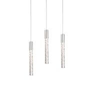 Modern Forms Magic 3 Light Chandelier in Polished Nickel