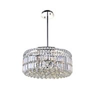 CWI Colosseum 8 Light Down Chandelier With Chrome Finish