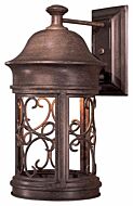The Great Outdoors Sage Ridge 16 Inch Outdoor Wall Light in Vintage Rust
