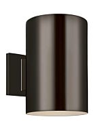 Outdoor Cylinders 1-Light Outdoor Wall Lantern in Bronze