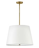 Beale 3-Light LED Convertible Pendant in Lacquered Brass