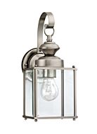 Sea Gull Jamestowne 13 Inch Outdoor Wall Light in Antique Brushed Nickel