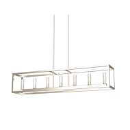 DVI Sambre 7-Light Linear Pendant in Multiple Finishes and Buffed Nickel
