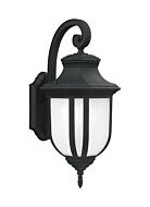 Sea Gull Childress 21 Inch Outdoor Wall Light in Black