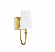 Savoy House Cameron 1 Light Wall Sconce in Warm Brass