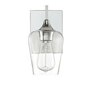 Savoy House Octave 1 Light Wall Sconce in Polished Chrome