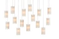 Escenia 15-Light 15 Light Pendant in Natural with Painted Silver