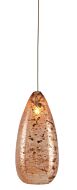 Rame 1-Light Pendant in Copper with Silver with Painted Silver