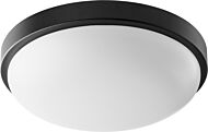 Quorum Home 12 Inch Dome Ceiling Light in Noir