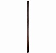Kalco Outdoor Straight Post, Ribbed Design in Walnut